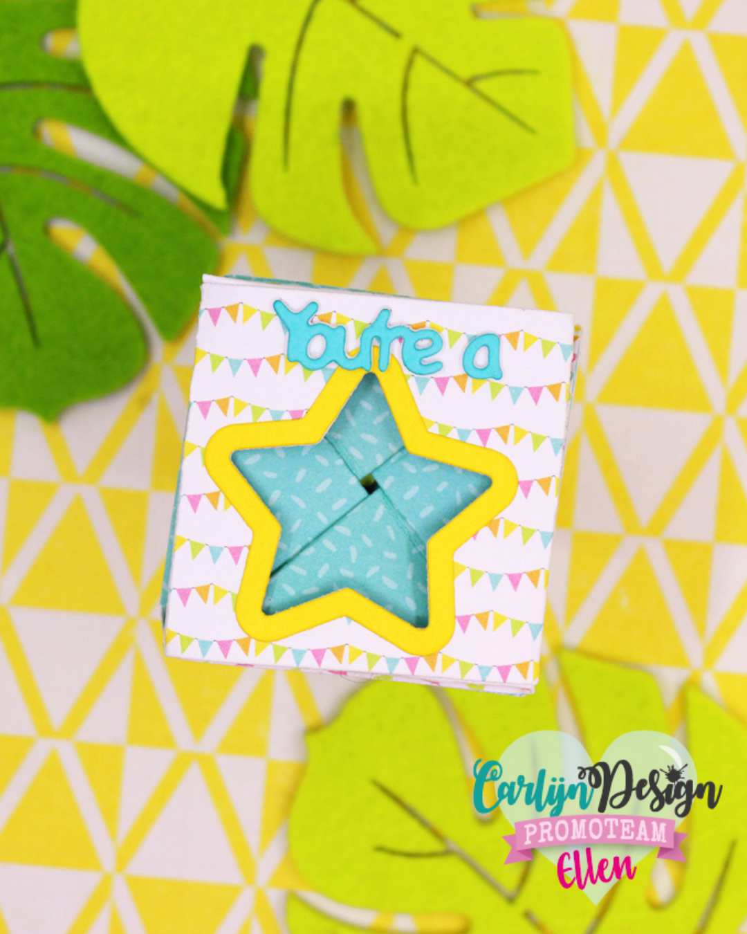 CarlijnDesign Peek-a-Box CDJD-0072 dies add-on hjerte stjerne