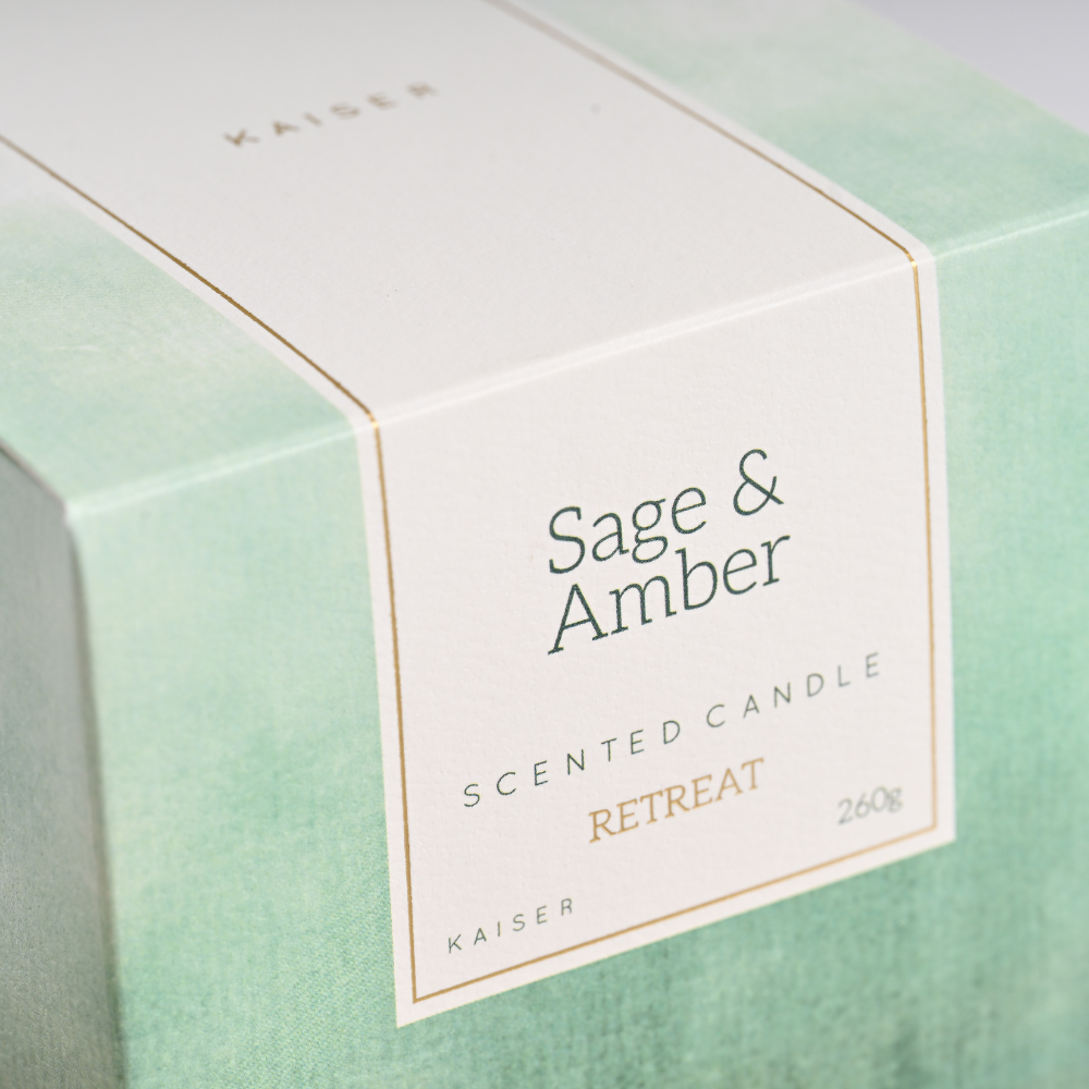 KaiserCraft Retreat duftlys sage amber 260 g