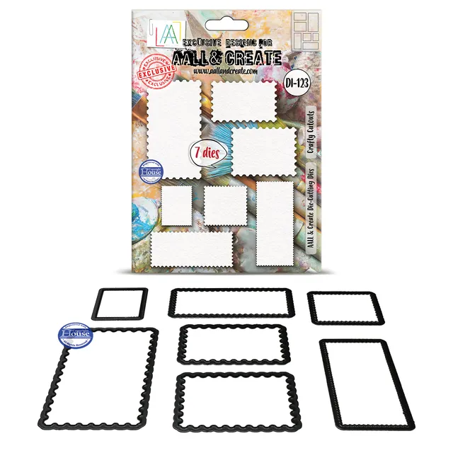 Aall and Create DI-123 Crafty Cutouts diesett 7 deler små