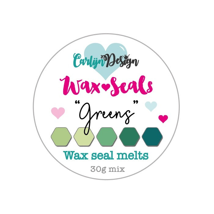 CarlijnDesign Greens CDWX-0036 voksperler 30g grønn