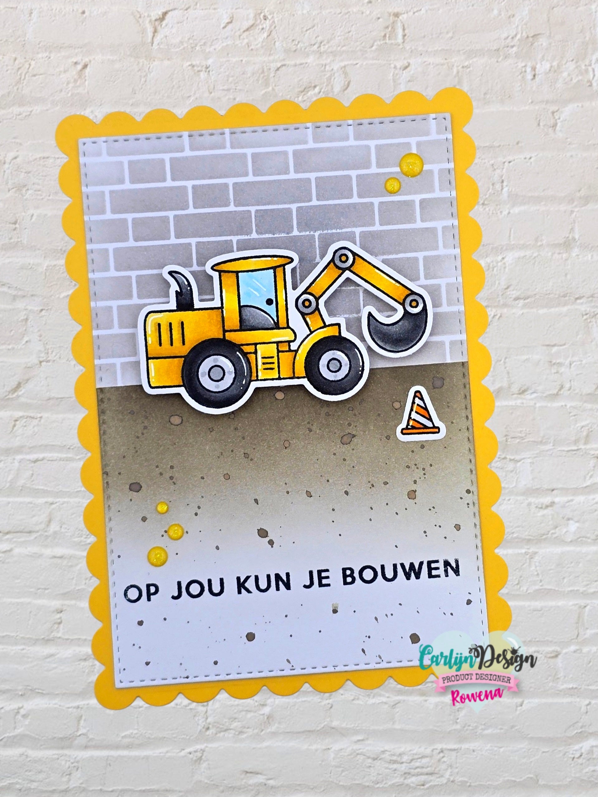 CarlijnDesign Voertuigen 2 CDST-0176 stempelsett A6 traktor