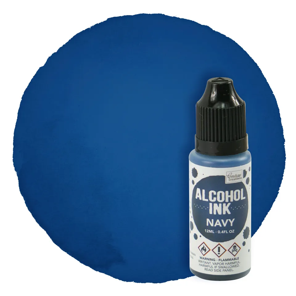 Couture Creations alkoholblekk Navy 12 ml marineblå
