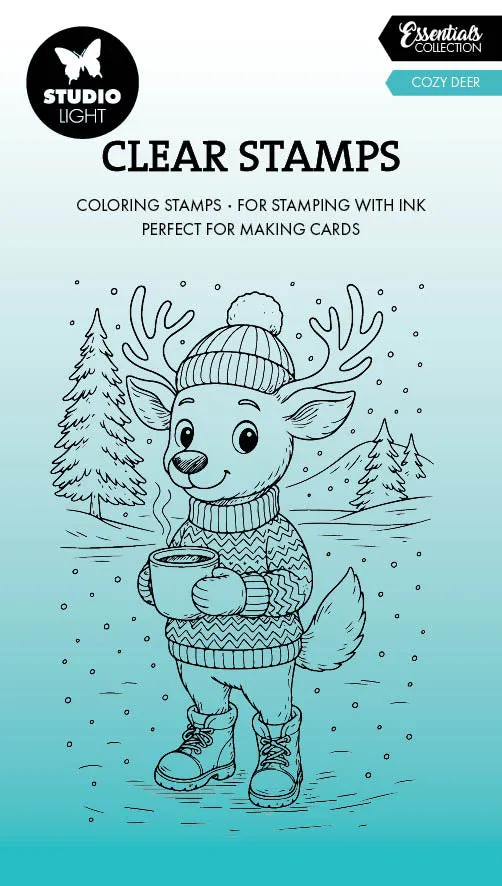 Studio Light Essentials clear stamp Cozy deer julemotiv