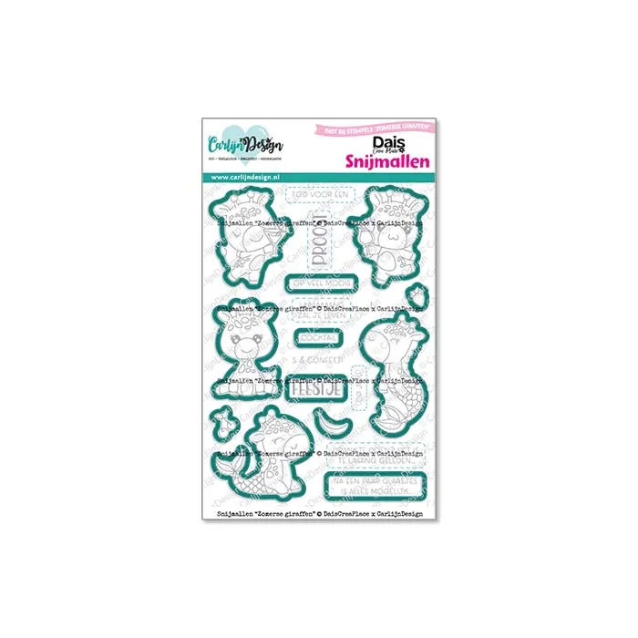 CarlijnDesign Zomerse Giraffen dies CDSN-0312 sommer