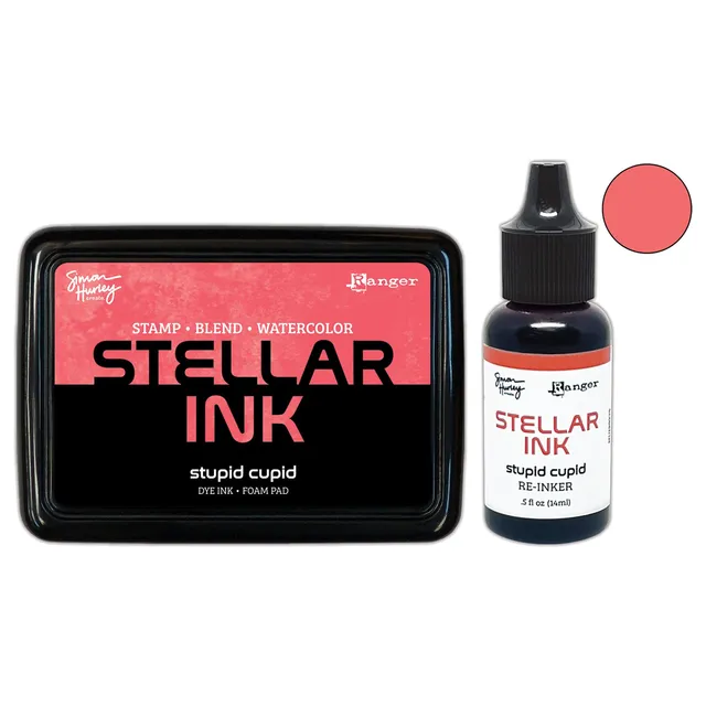 Ranger Simon Hurley Stellar stempelpute Stupid Cupid inkl refill