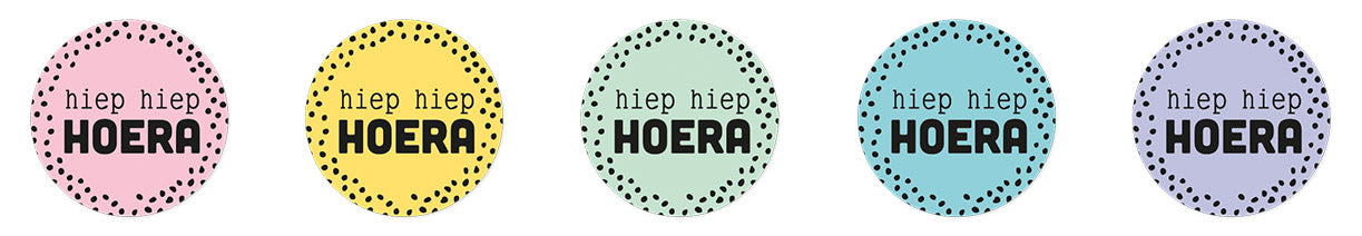 Studio Light Essentials Hiep Hiep Hoera klistremerker bursdag