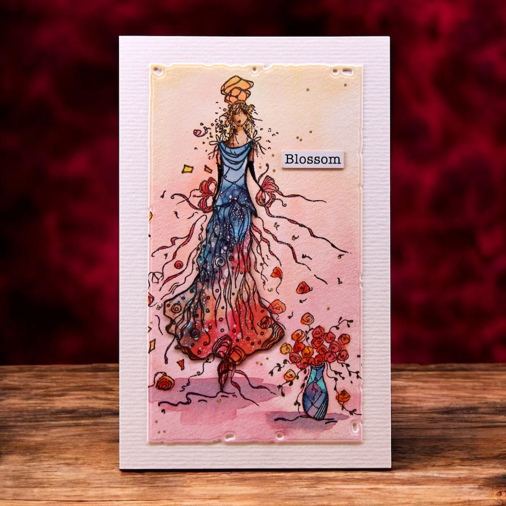 AALL & Create PA-41 Colour Me Floral designpapir A5 10 ark dobbeltsidig