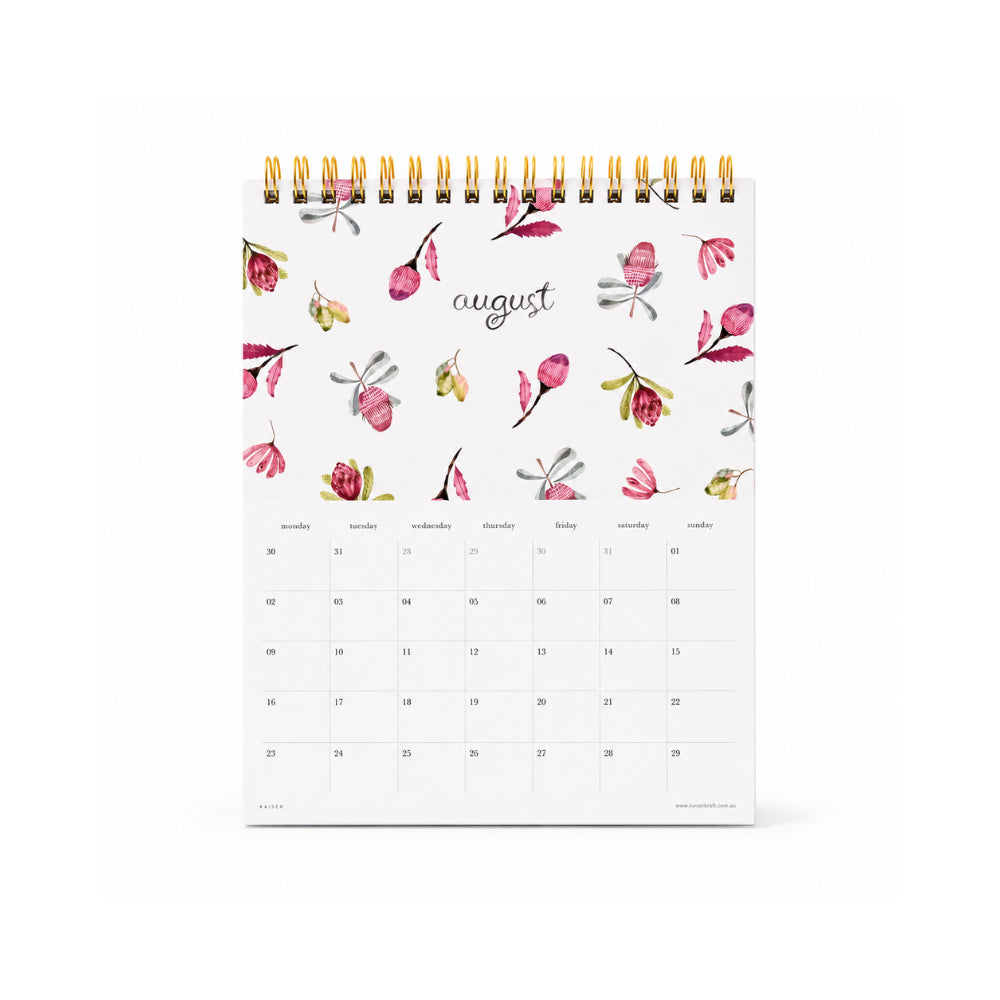 KaiserCraft 2027 Desk Calendar bordkalender eucalyptus 14 mnd