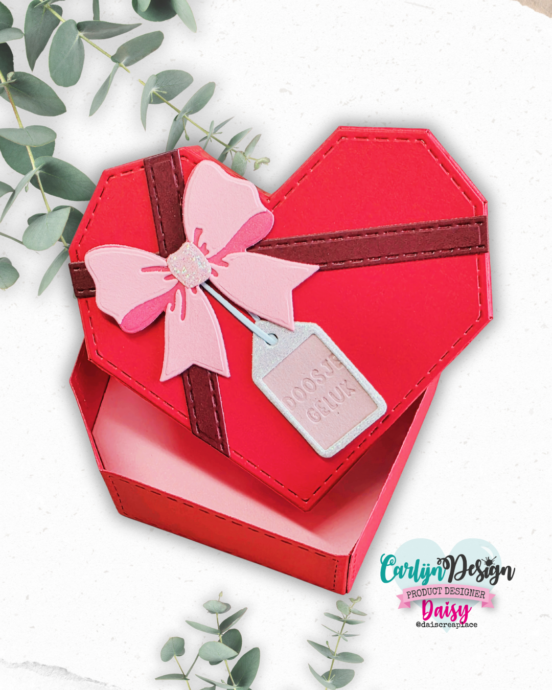 CarlijnDesign Heart Bonbon Box CDSN-0362 dies hjerteeske