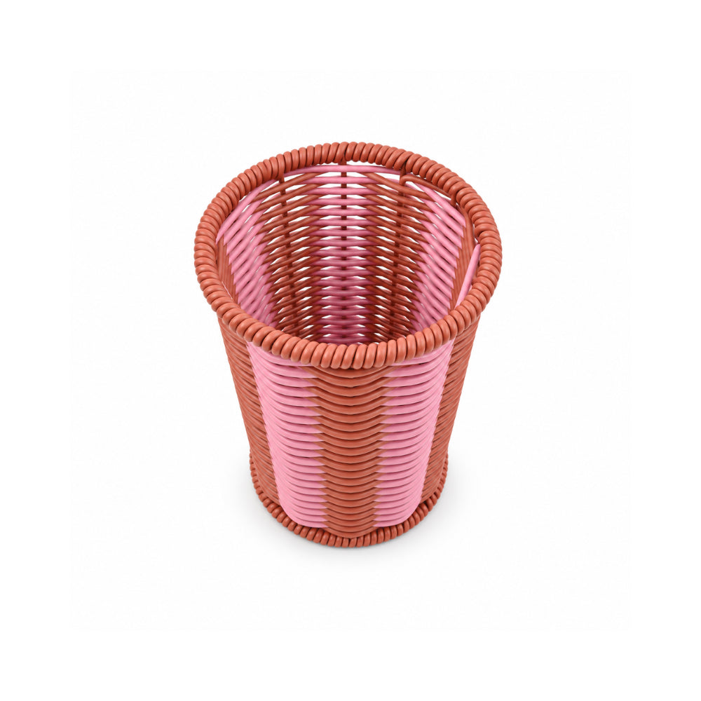K&Co Grapefruit bestikkholder farget plastvev