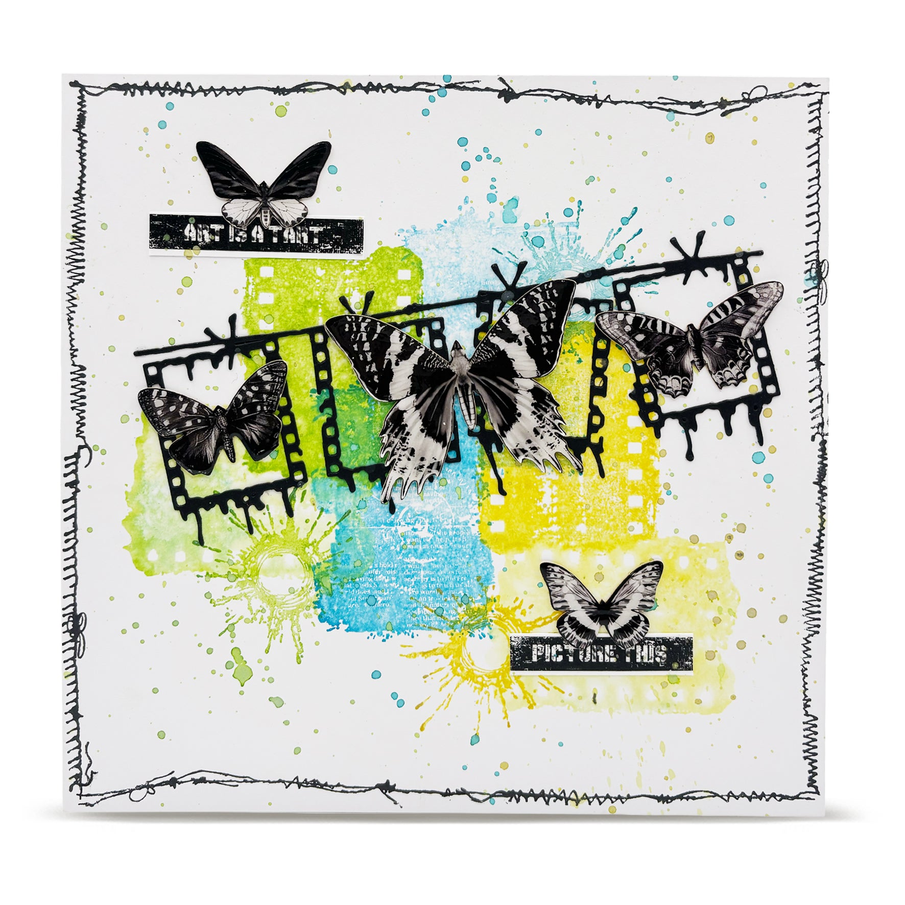 AALL & Create TP-1337 stempelsett A6 Sewn Sparks