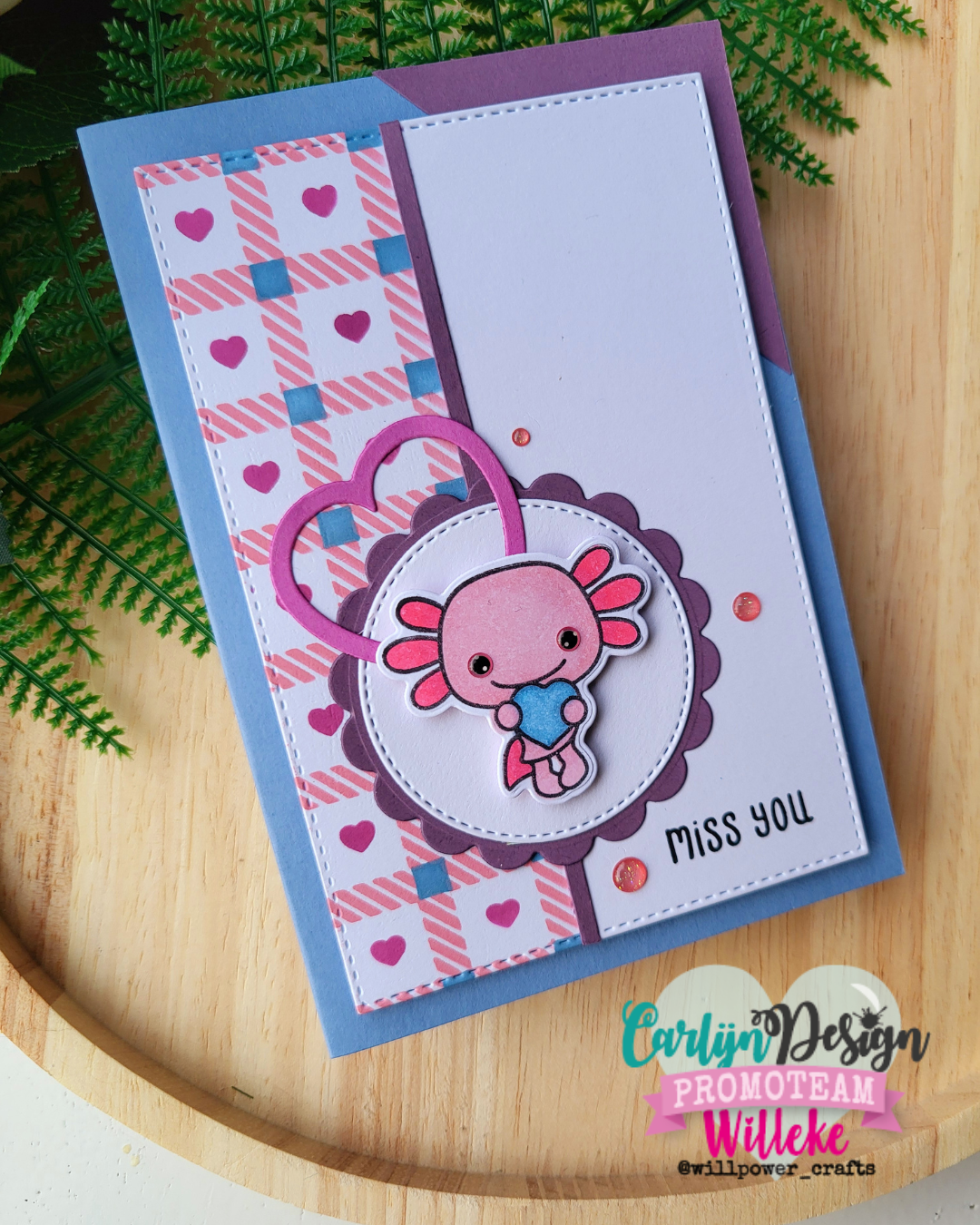 CarlijnDesign CDJD-0069 stempler I Love You Alotl A6
