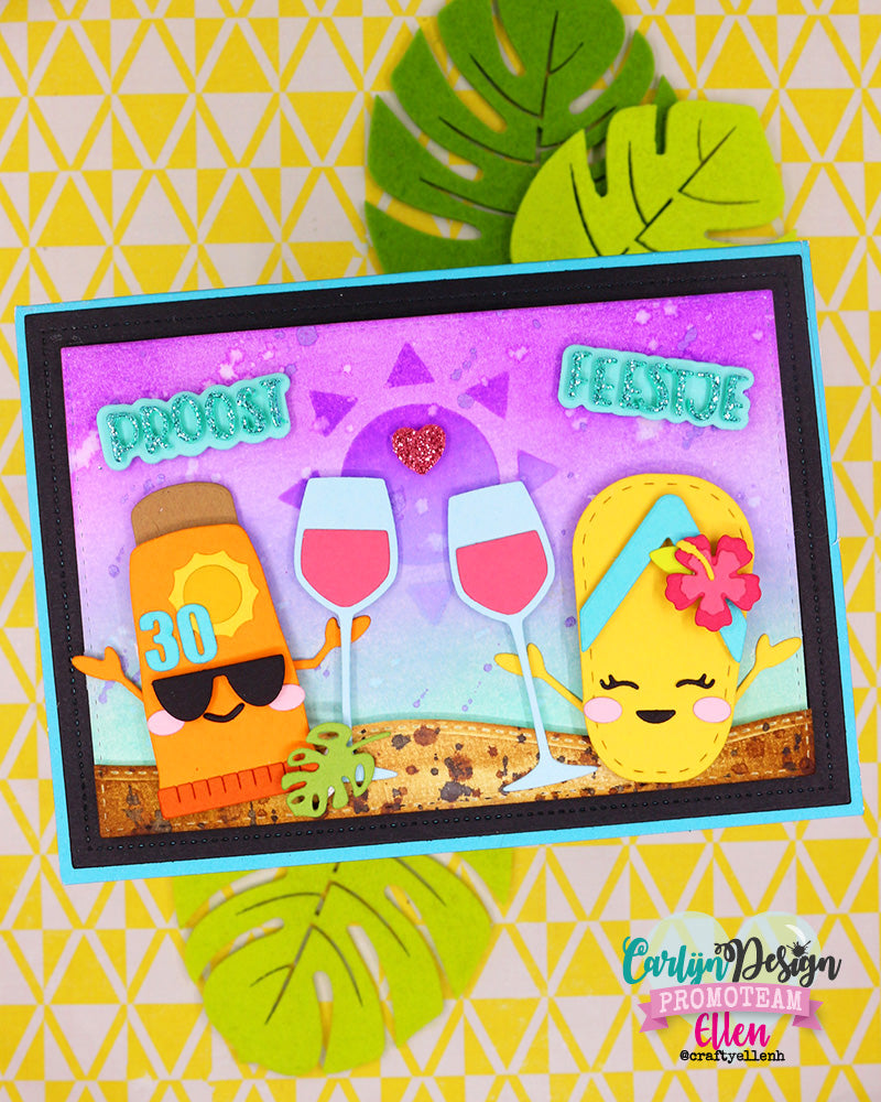 CarlijnDesign Buddies CDSC-0042 sjablong sommer 3-pakning