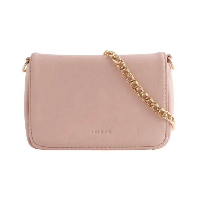 KaiserCraft Mini Side Bag veske Rosa gullkjede 17 cm
