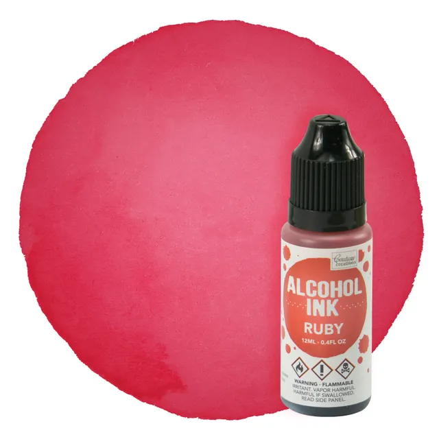Couture Creations Alcohol Ink Ruby blekk 12 ml rød