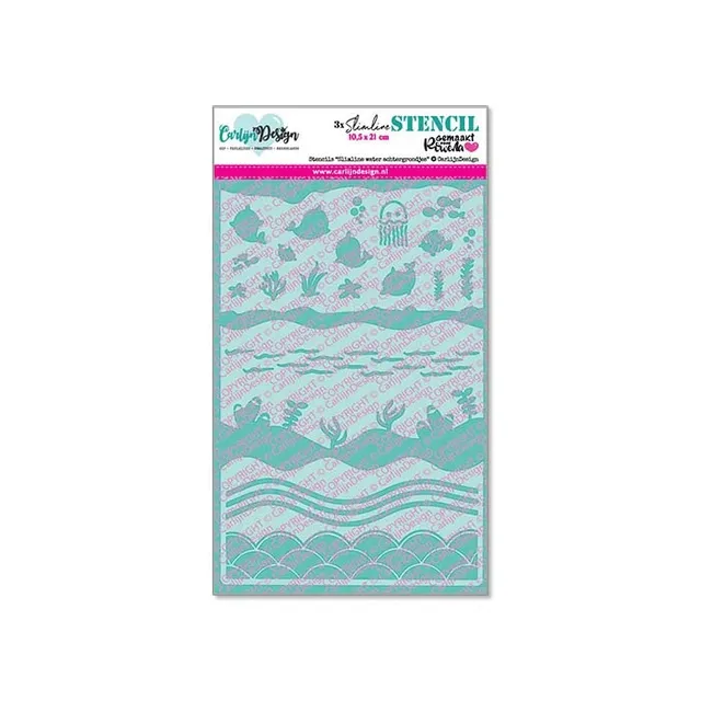 CarlijnDesign Water CDSC-0033 sjablonger slimline hav