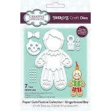 Korthobby CEDPC1243 dies pepperkakegutt med sløyfe