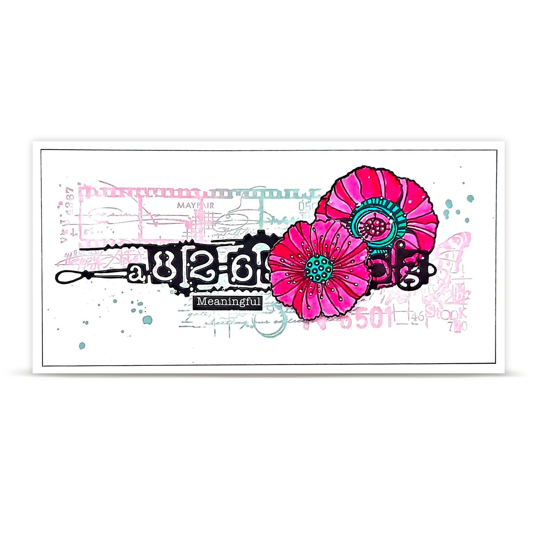AALL & Create TP-1478 Graphic Coquelicots stempelsett A6 valmue