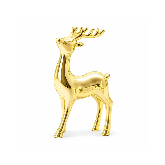 KaiserCraft Holly Days elg juletrepynt medium gull