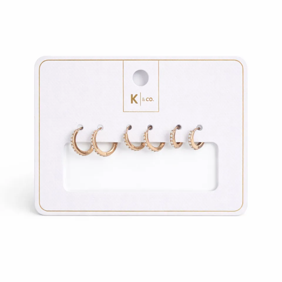 K&Co Signature Jewellery Belle øredobber roségull