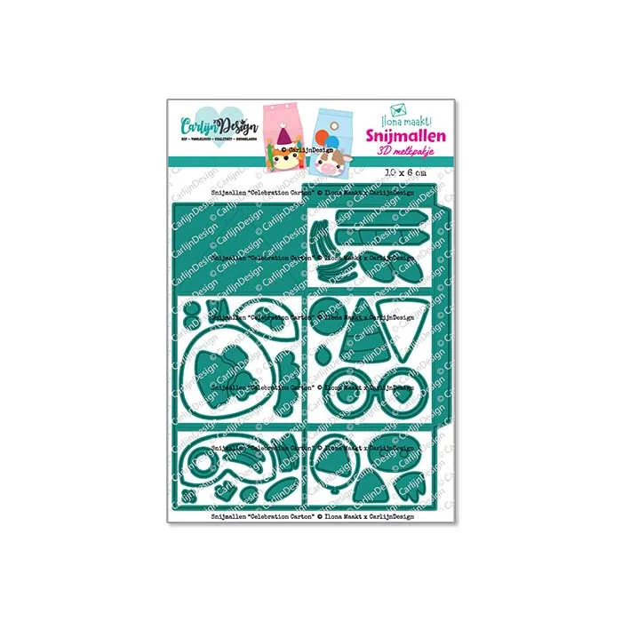 CarlijnDesign Celebration Carton CDSN-0336 dies gaveeske 3D