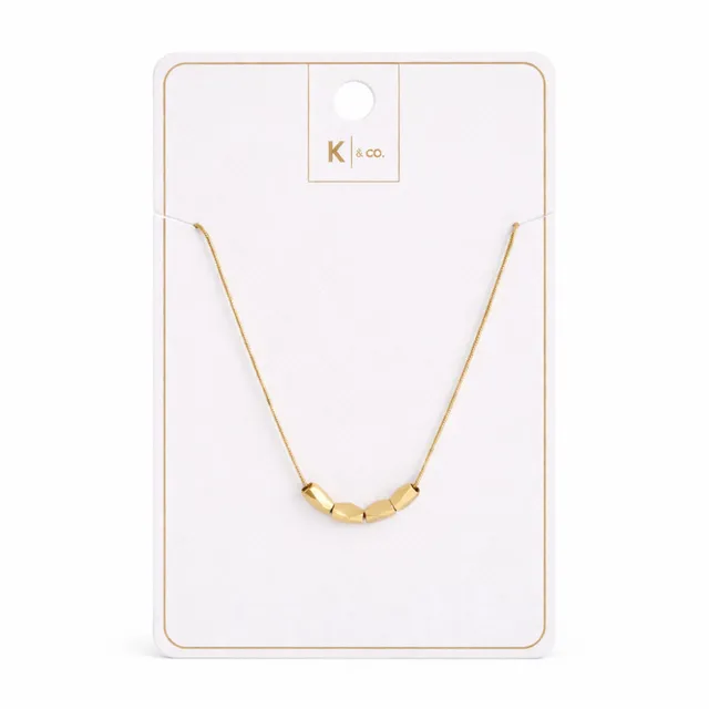 K&Co. Signature Orla Bead kjede gull stål