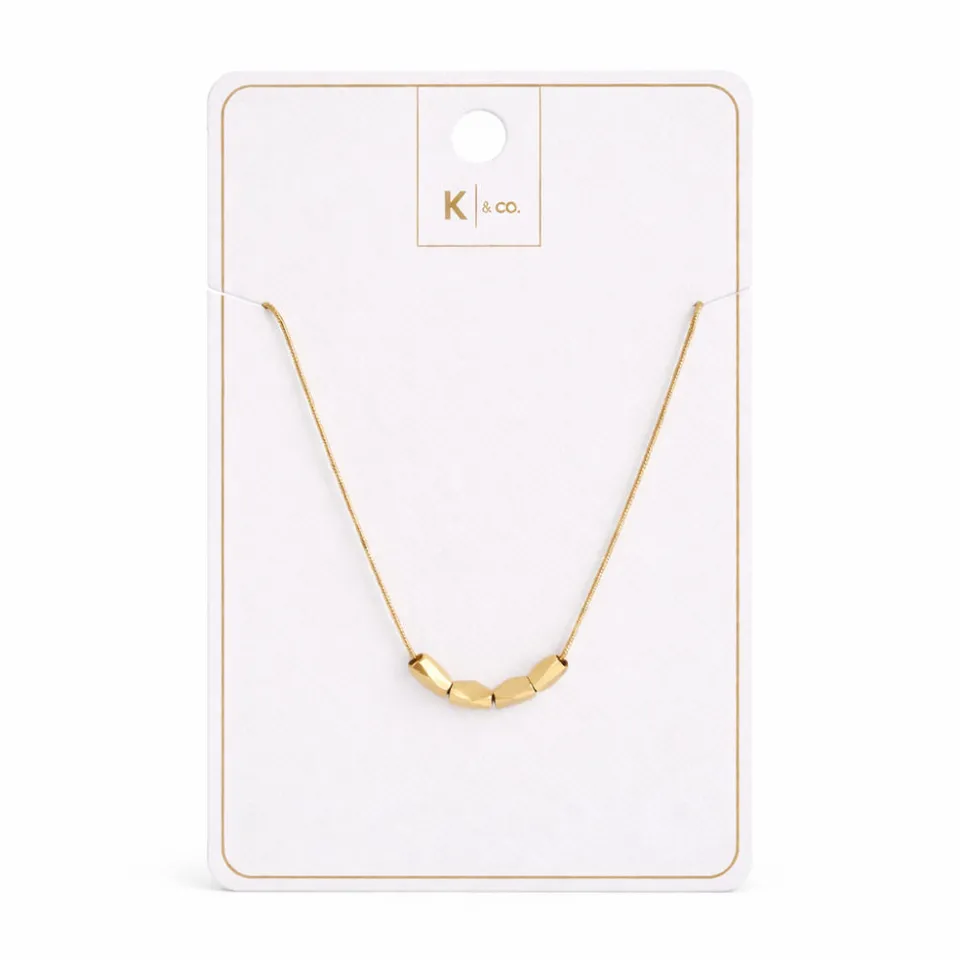 K&Co. Signature Orla Bead kjede gull stål
