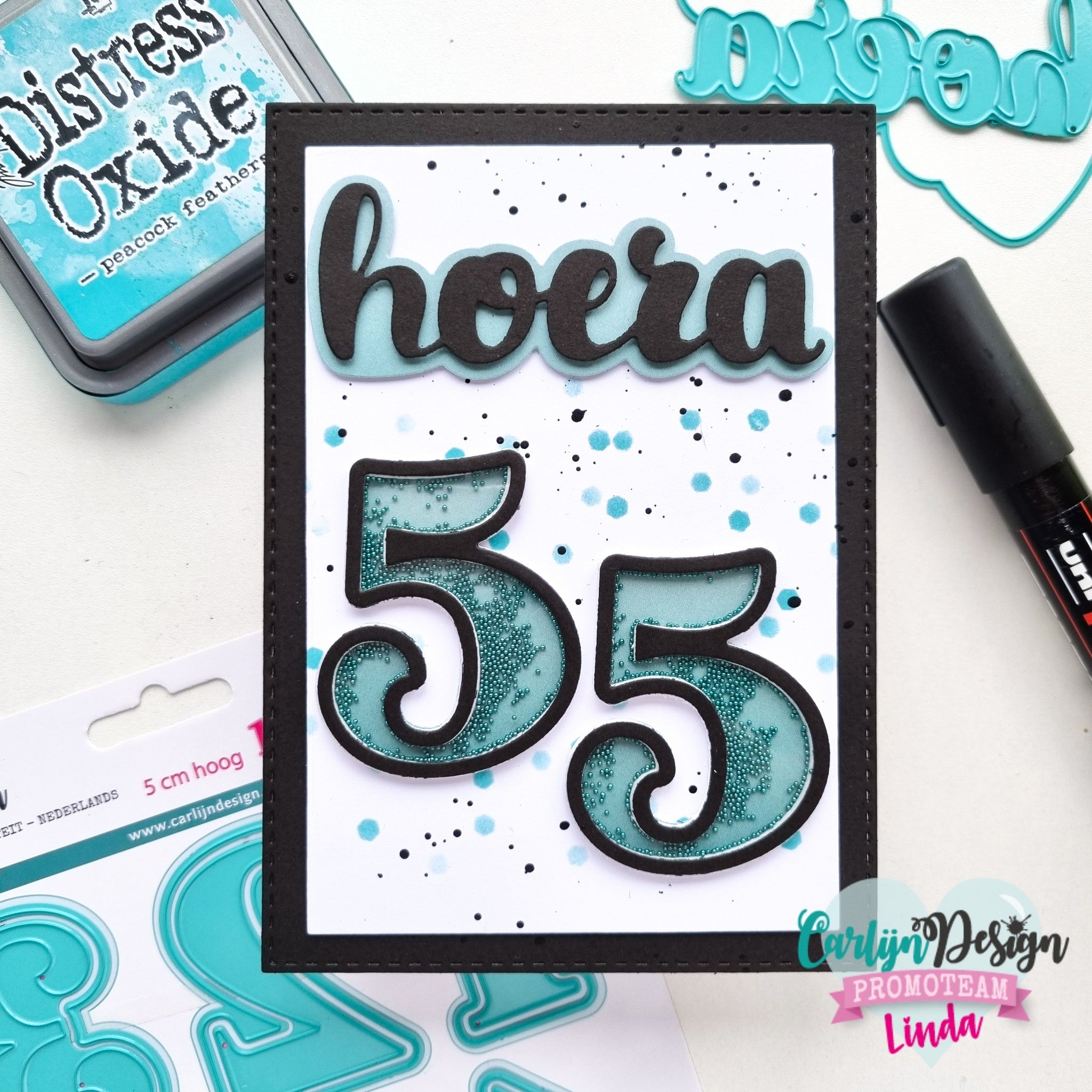 CarlijnDesign CDSN-0218 dies hiep hoera bursdag