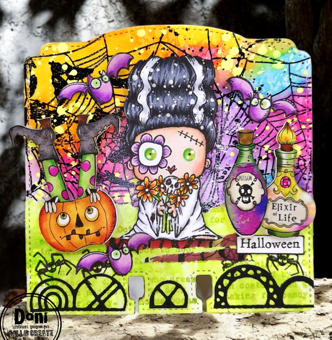 Aall and Create 572 Spooky Sky stempelsett A6 halloween
