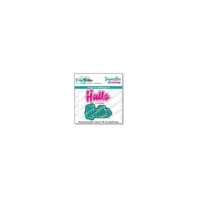 CarlijnDesign Hallo CDBS-0006 dies takk 3,4 cm