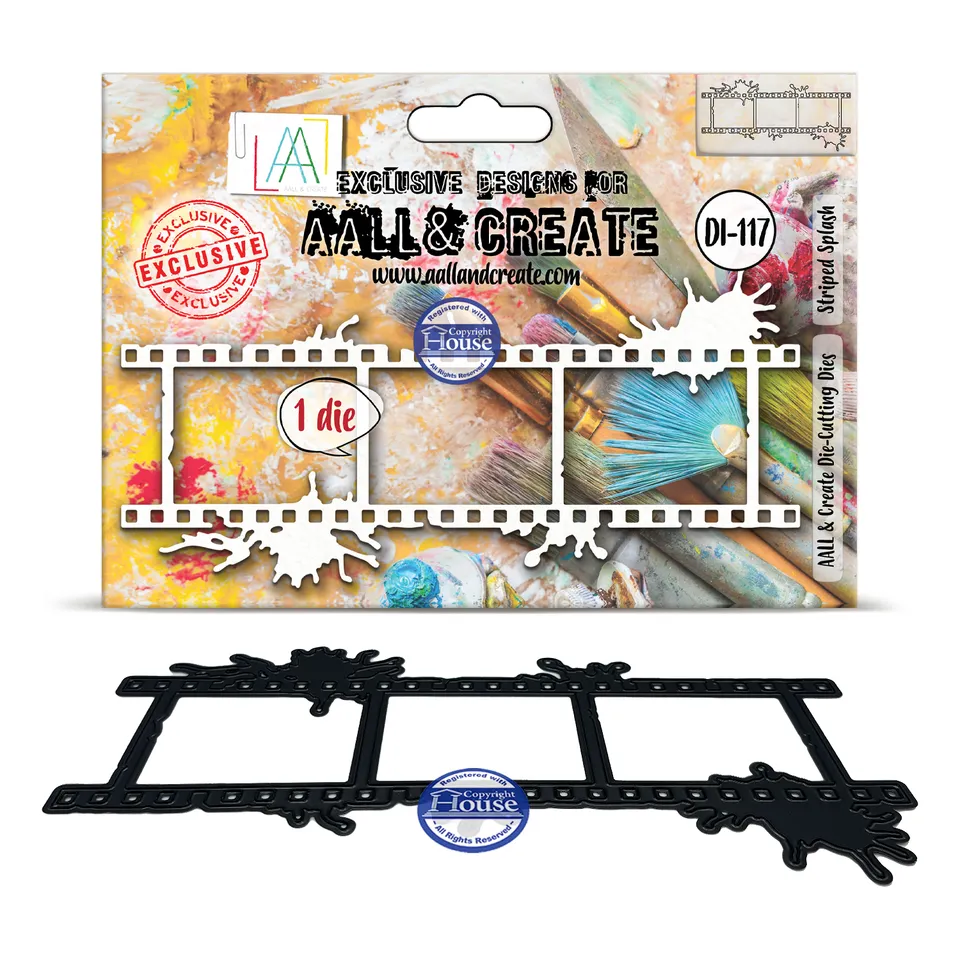 Aall and Create DI-117 Striped Splash dies 6 deler