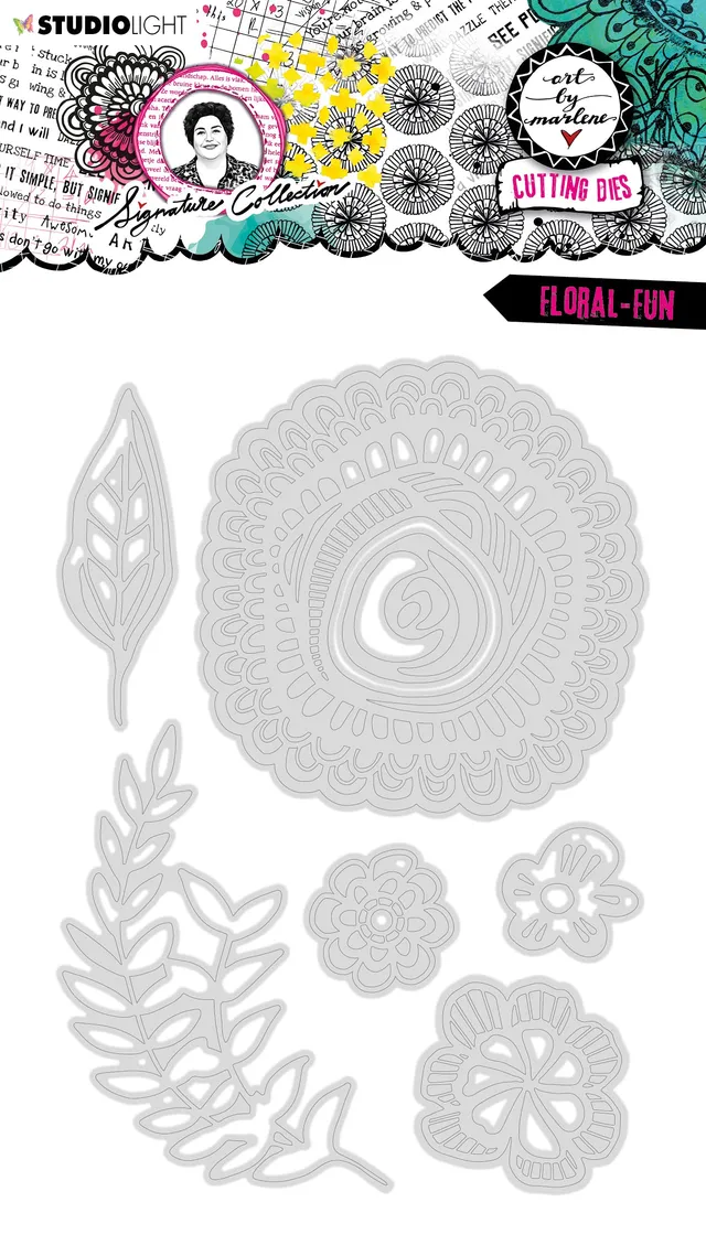 Art by Marlene Signature Floral-fun dies blomster