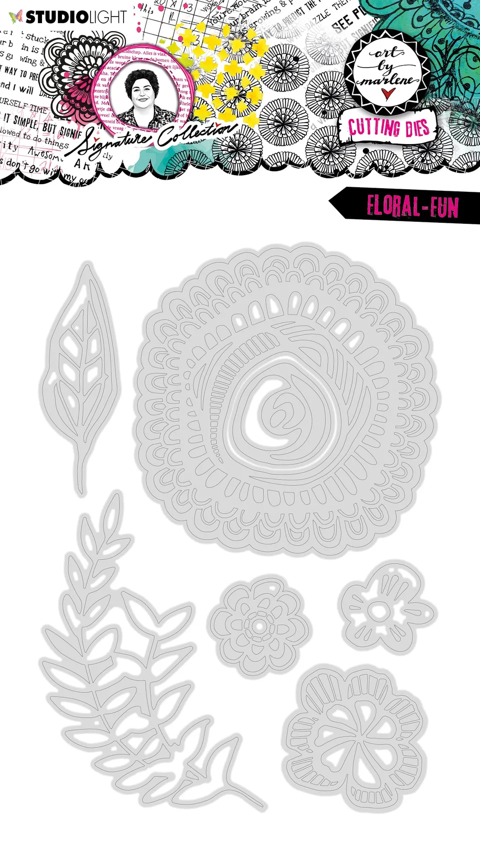 Art by Marlene Signature Floral-fun dies blomster