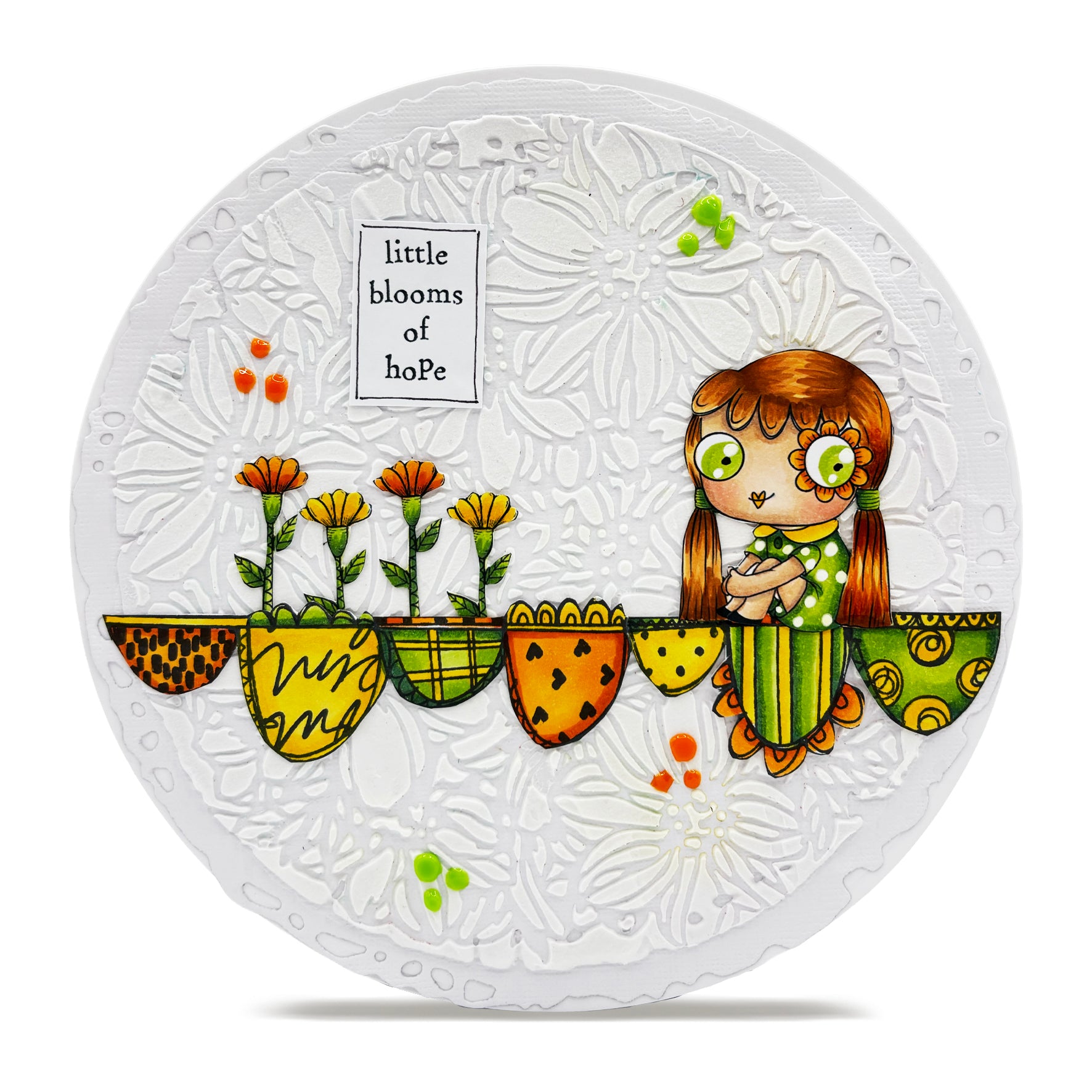 Aall and Create TP-1355 Blooms of Hope stempelsett A7 klar