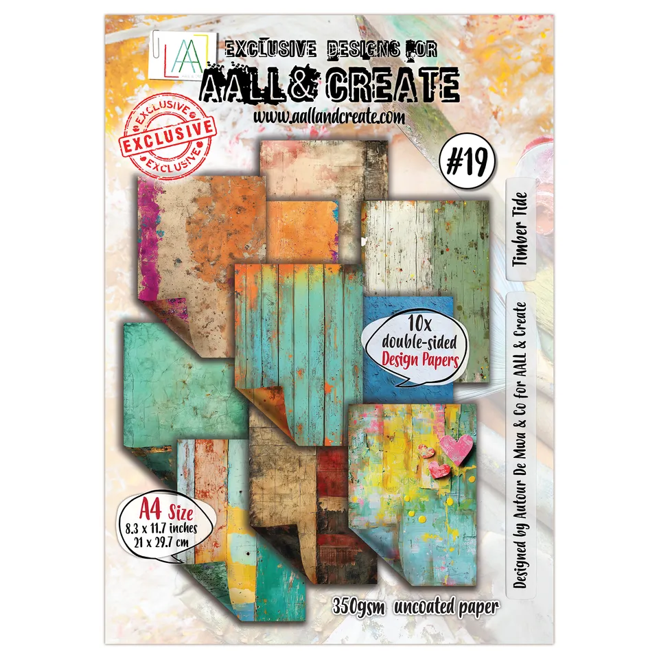 AALL & Create #19 Timber Tide mønsterpapir A4 350g