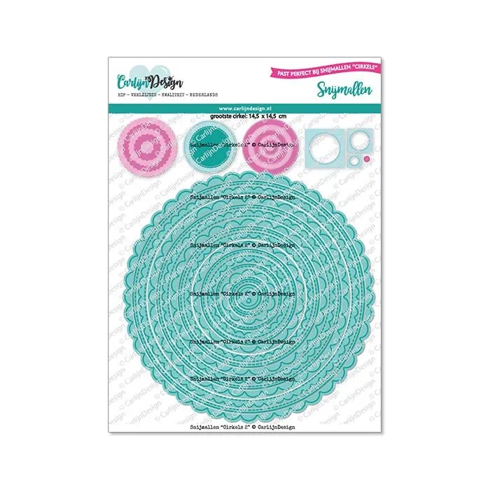 CarlijnDesign Cirkels 2 CDSN-0193 dies sirkler nesting