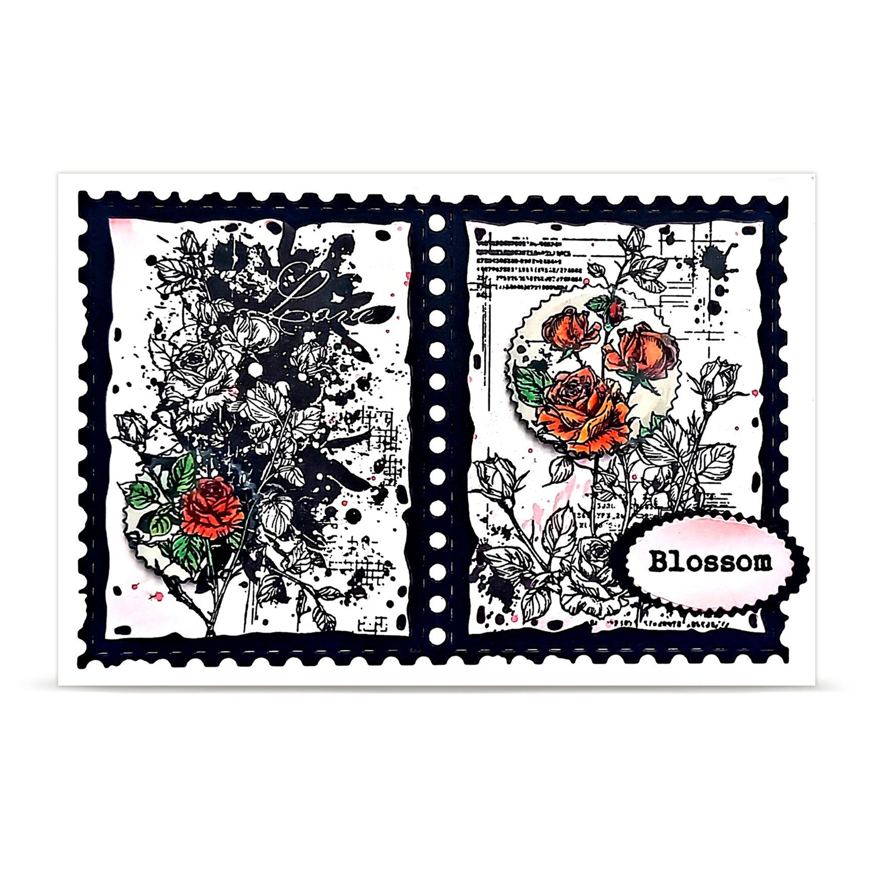 AALL & Create Autour de Mwa TP-1490 + DI-124 stempelsett jul oval