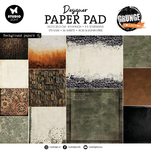 Studio Light Grunge Background bakgrunnspapir papirblokk