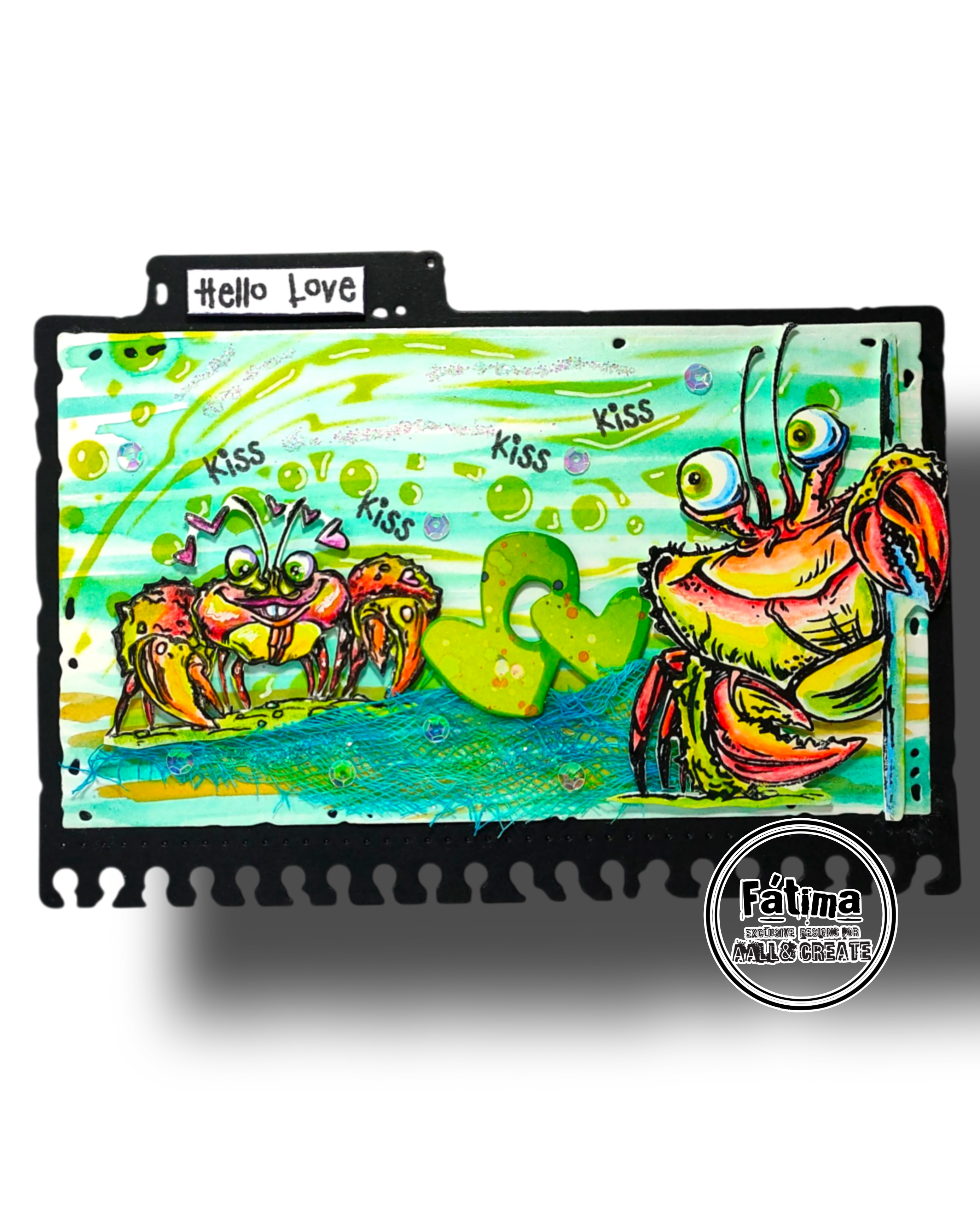 AALL & Create PC-262 Orbit Lines sjablong 15x15 cm gjenbrukbar