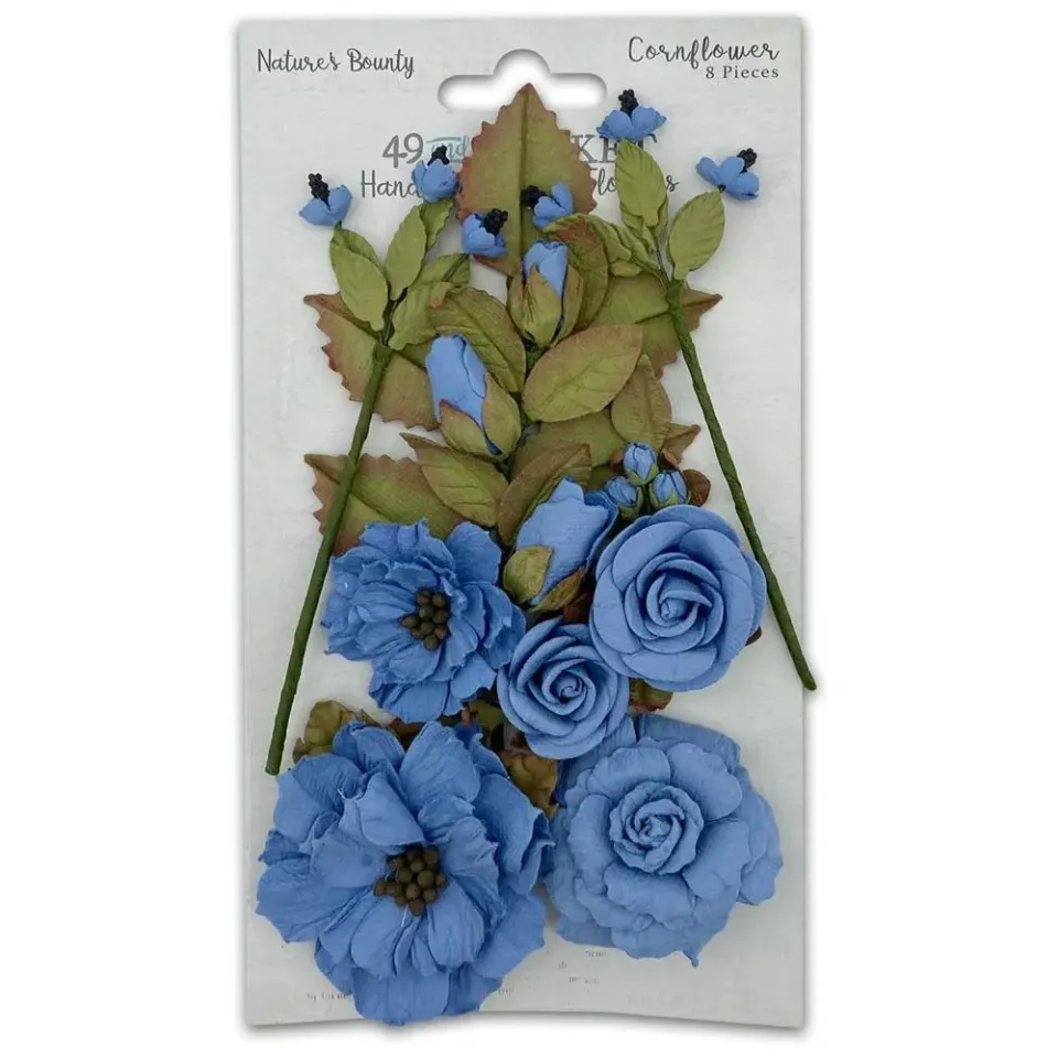 49 and Market Nature's Bounty Cornflower papirblomster