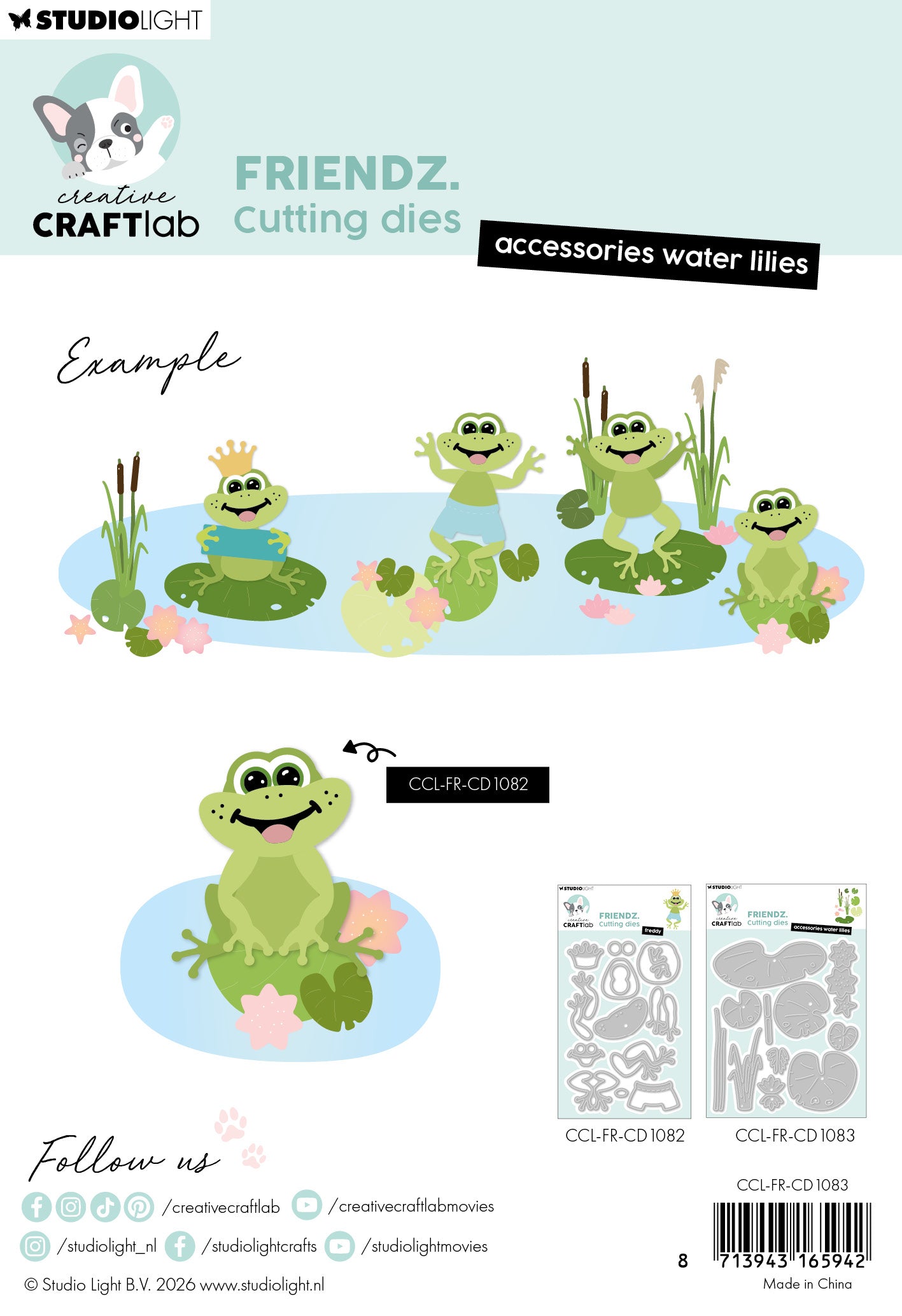 Studio Light Creative Craftlab Friendz Waterlelies dies blomster