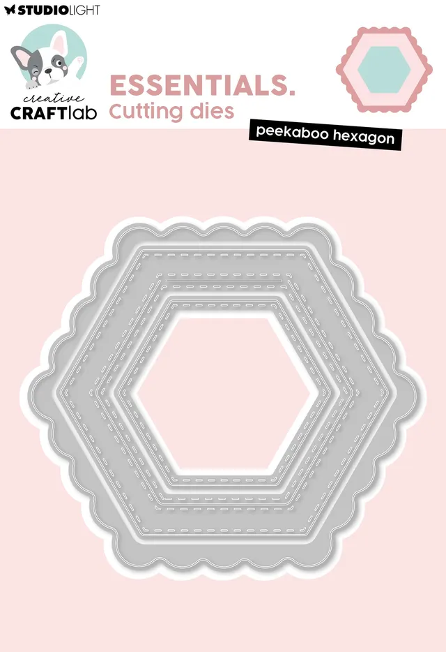 Creative Craftlab Peekaboo hexagon dies luke