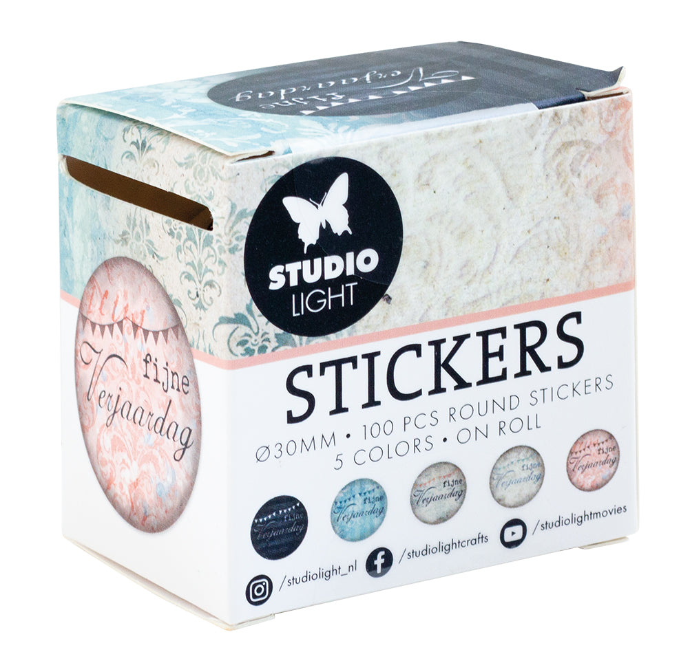 Studio Light Essentials Fijne Verjaardag stickers