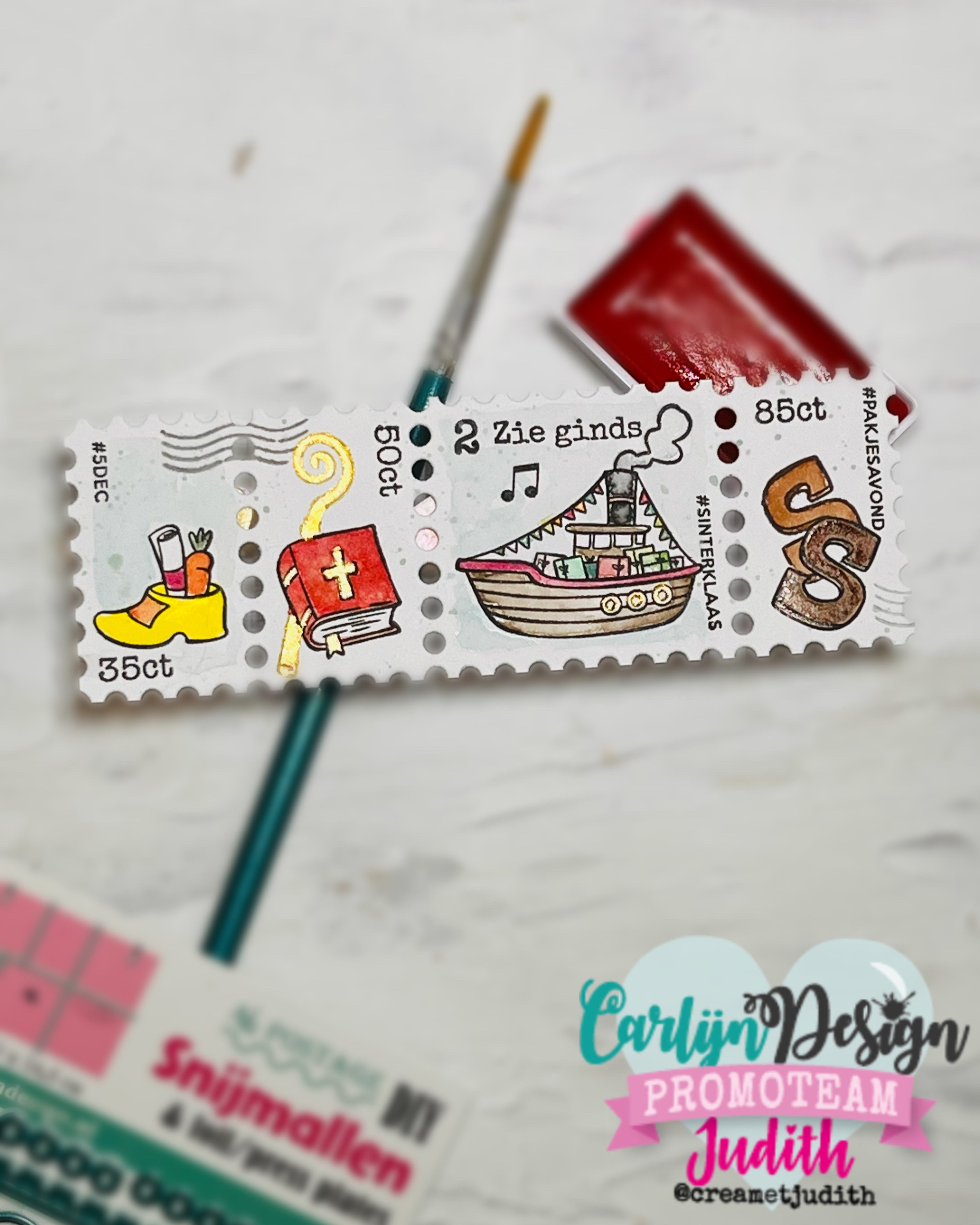CarlijnDesign A6 Rektangler Postage DIY CDSN-0334 dies