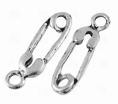 Korthobby Baby sikkerhetsnål charm metallpynt