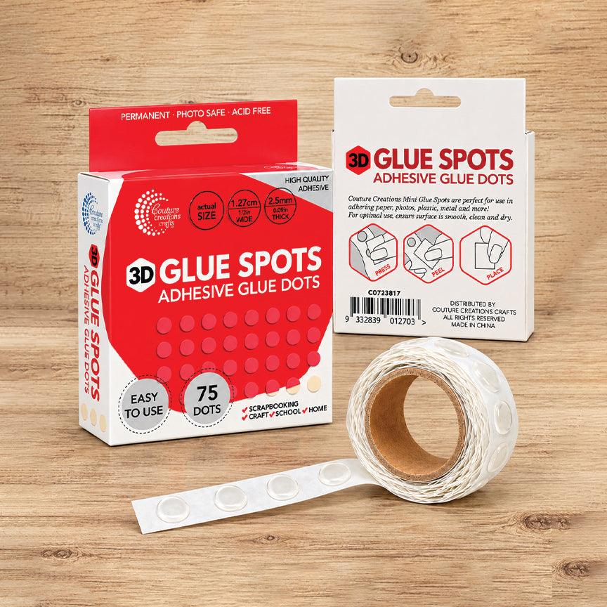Couture Creations 3D Glue Spots limputer 1,27 cm 75 stk