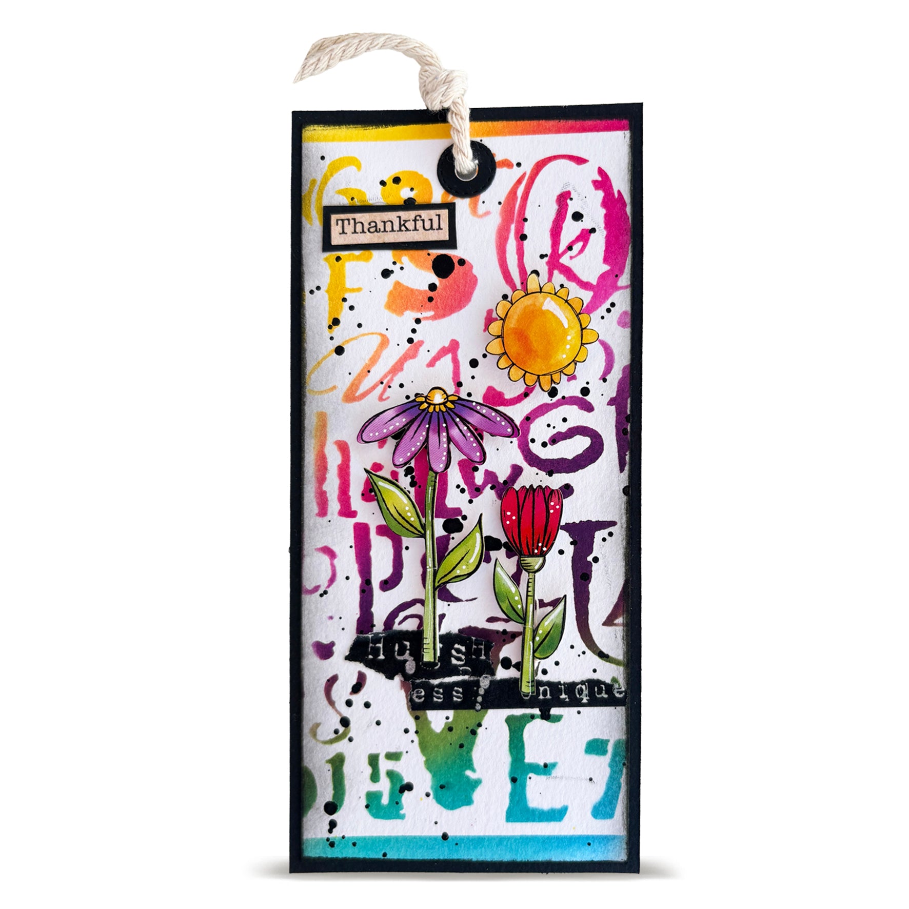 AALL & Create PC-267 Typestorm sjablong 15x15 cm bokstaver