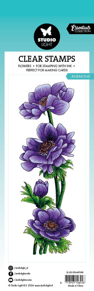Studio Light Essentials Anemone klarstempel blomst