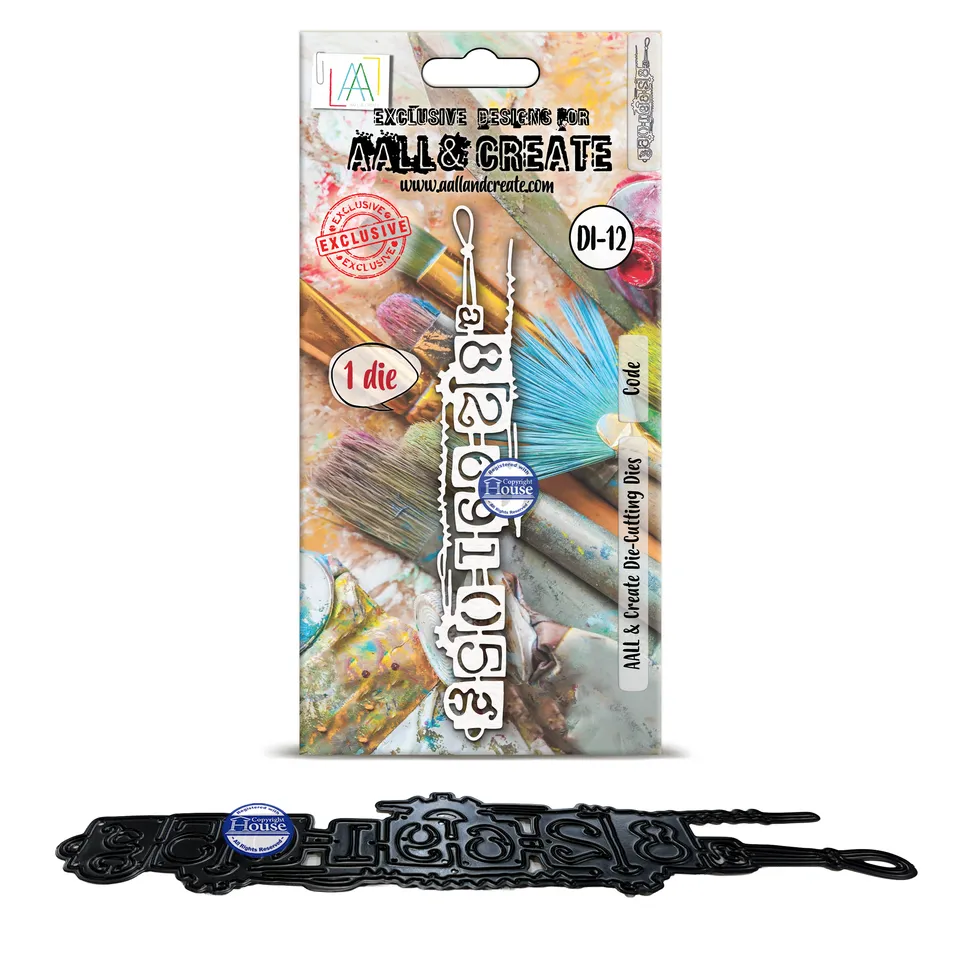 Aall and Create DI-12 Code diesett 3,2x17,1 cm metall