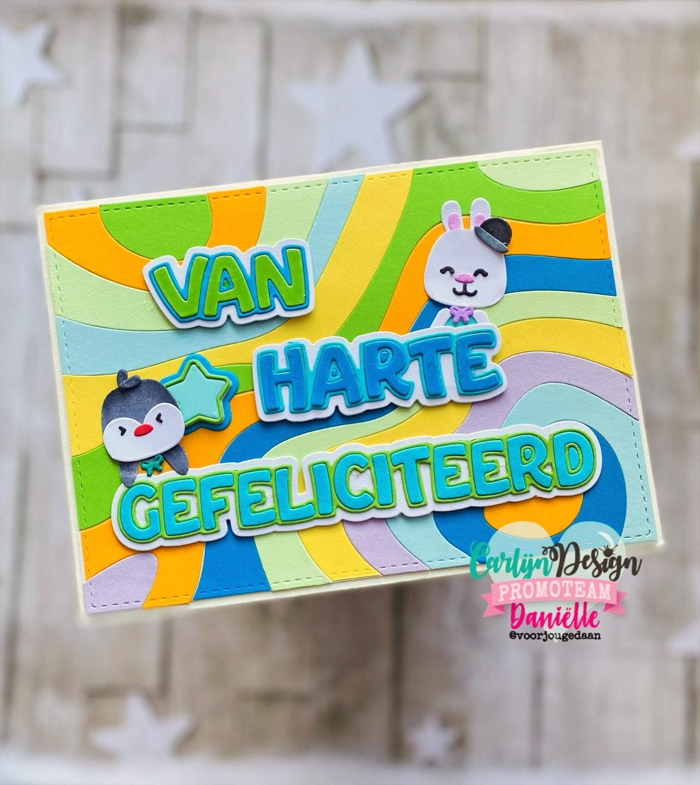 CarlijnDesign Confetti Pals minis dies- og stempelsett CDJD-0095